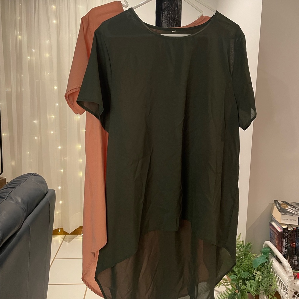 Shein high low mesh Women’s tops!